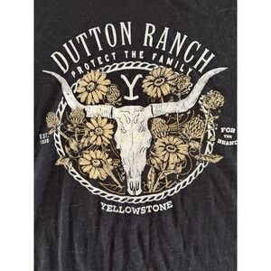 Yellowstone Dutton Ranch‎ Women's T-Shirt Size XS Dark Gray